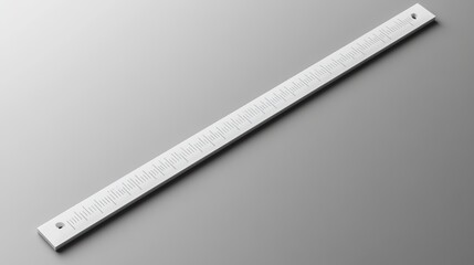 White Ruler on Gray Background Measurement Design Minimalist Tool