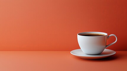 Obraz premium A cup of coffee sitting on top of a saucer