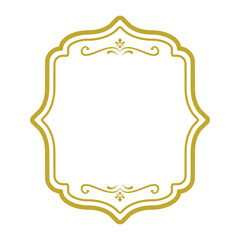 blank Vintage Frame label