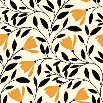 Sunny Magnolia Floral Pattern