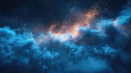 Naklejka premium A Majestic Symphony of Nature: Dynamic Weather Unleashed with Dark Clouds, Lightning, and Rain