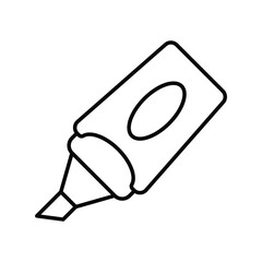 marker line icon with white background vector stock illustration