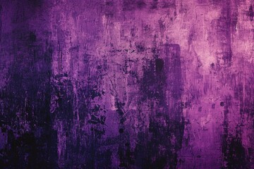 Abstract Painting: Grungy Purple Texture with Dark Vignette Borders