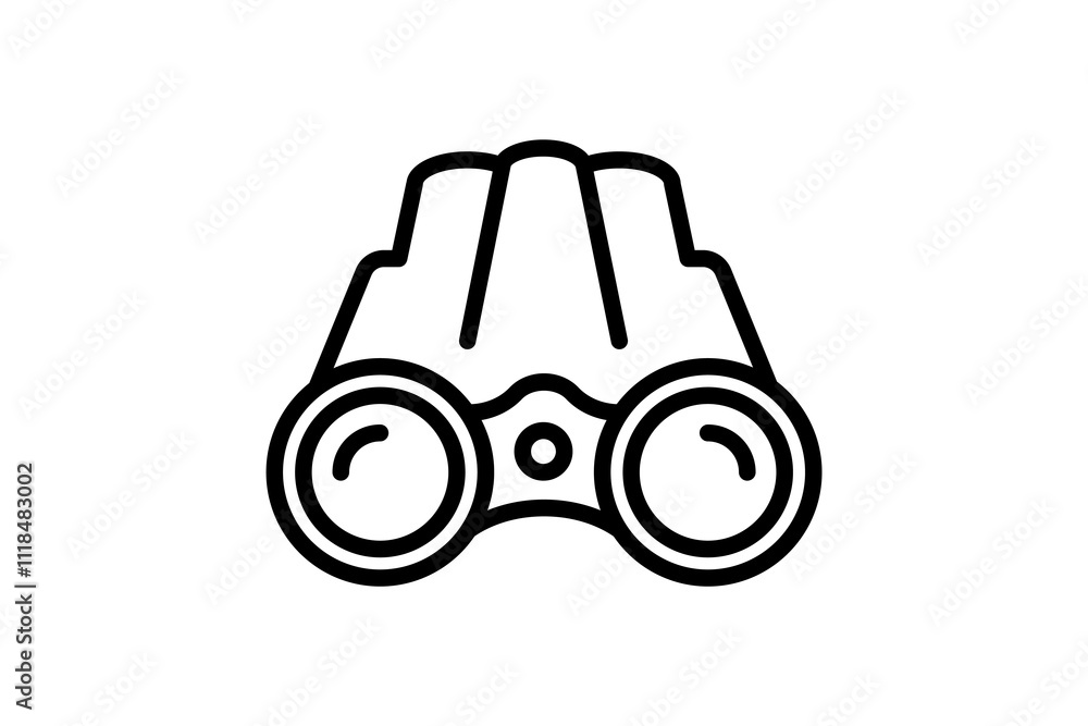 Poster binoculars icon. icon related to search. suitable for web site, app, user interfaces, printable etc.