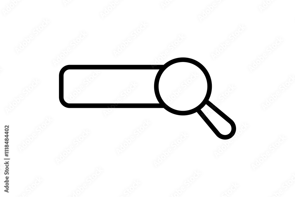 Poster search engine icon. icon related to search. suitable for web site, app, user interfaces, printable e