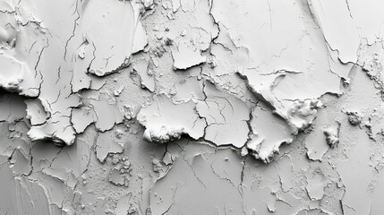 Fototapeta premium A white background with a lot of cracks and holes