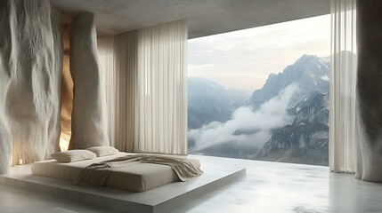 Modern Mountain View Bedroom Interior Design