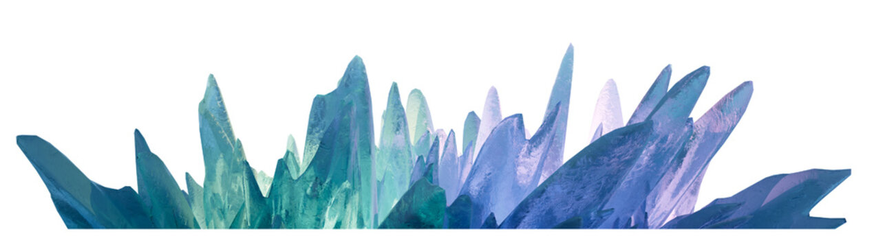 Png transparent. Collection of ice crystals. Cold frozen blocks or ice mountain, winter decoration for design. Iceberg broken pieces of ice. Snowy elements.