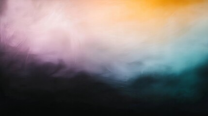 Fototapeta premium Abstract art with pastel and teal colors creates a dreamy, hazy mood.