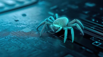 Hacking techniques, A representation of polymorphic malware, with constantly shifting code to evade detection.