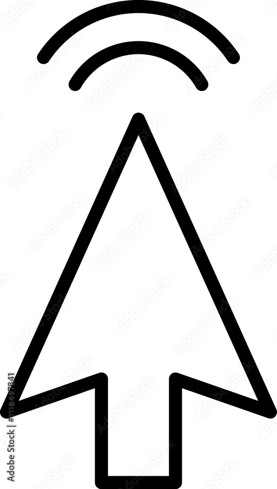 Poster mouse click cursor icon. hand mouse pointer pictogram on transparent background. finger web click po