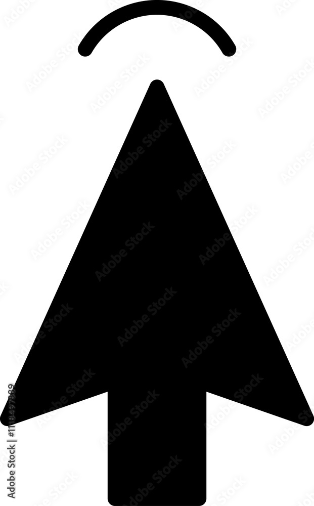 Poster mouse click cursor icon. hand mouse pointer pictogram on transparent background. finger web click po
