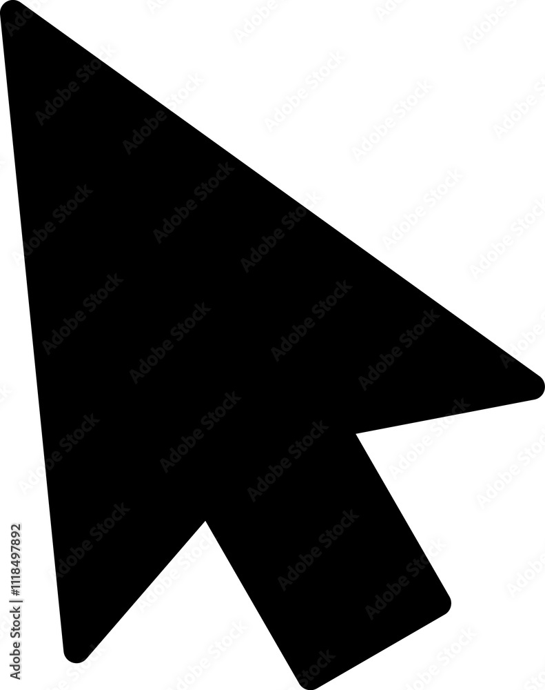 Fototapete mouse click cursor icon. hand mouse pointer pictogram on transparent background. finger web click po