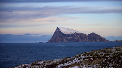 The spectacular environment of Sommaroy in Norway, colors and atmosphere