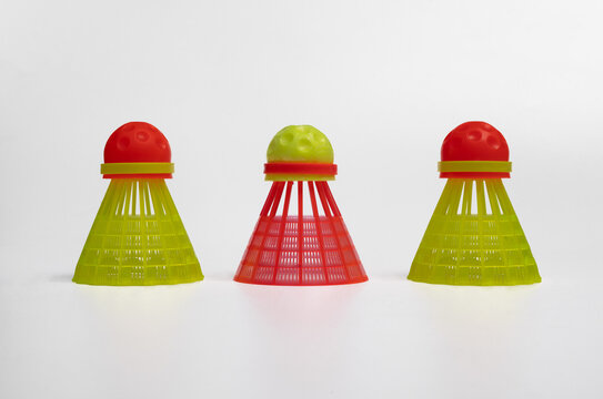 shuttlecocks for playing speedminton or crossminton.