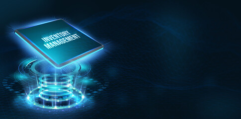 Business, Technology, Internet and network concept. Enterprise Resource Planning  Corporate Company Management. 3d illustration