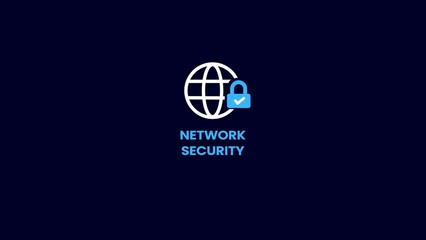 Network security website icon, network security with safety pad lock shield, Network security icon.