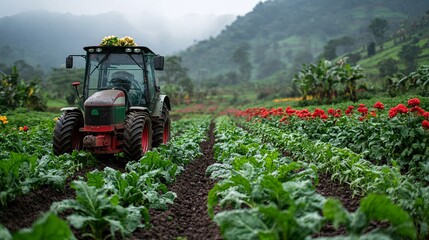 Fototapeta premium organic farming and its benefits