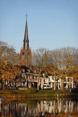 Autumn Sunrise in Weesp in the morning