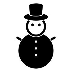 snowman with hat