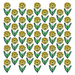 Isolated seamless floral pattern on white background, hand drawn painted pack set of flowers wallpaper, wall, paper, spring, summer, nature, flower, flowers, wrap