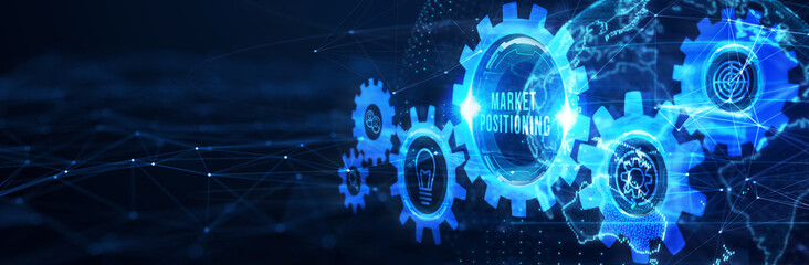 Business. Technology. Internet. Marketing. Market positioning. 3d illustration