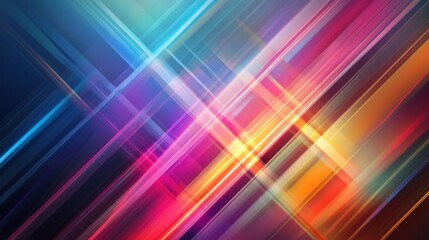Abstract colorful lines creating a dynamic, vibrant pattern for design purposes.
