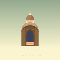 Jharokha - Window Elements - Stock Illustration