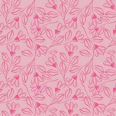 Cute floral pattern in the small chamomile flowers. Seamless vector texture. Naive template for fashion prints. Printing with small daisy flowers. Black background. Stock print.