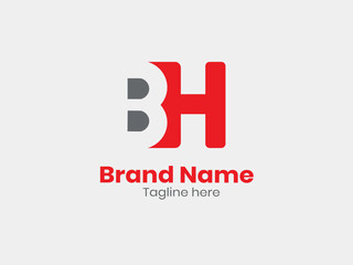Creative BH monogram logo design HB vector logo designs, BH logo
