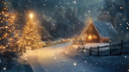 Fototapeta premium Merry Christmas holiday background