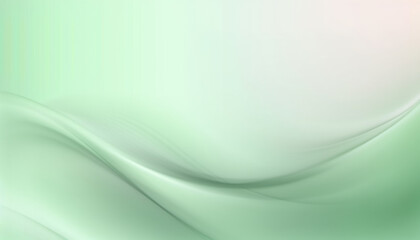 Soft light green background with smooth curves, creating fresh and calming atmosphere. Ideal for various design projects and backgrounds