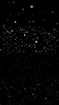 Snow 4 Styles Vertical Motion Overlay MOGRT 14