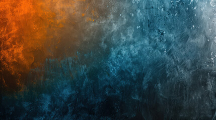 Obraz premium grainy blue and orange background