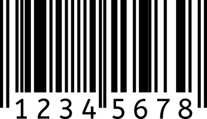 Black and white barcode with numbers underneath representing product identification, inventory management, and supply chain tracking in retail setting
