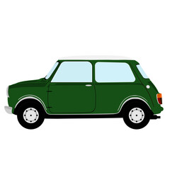Classic green city car 