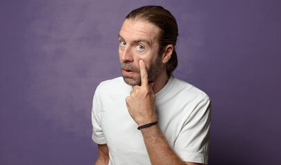 keeping an eye on you, not trusting, watching and staying alert and vigilant