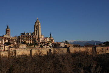 Fototapeta premium view of Catedral de Segovia