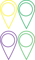 PPin icon vector. Location icon. Map pointer iconrint