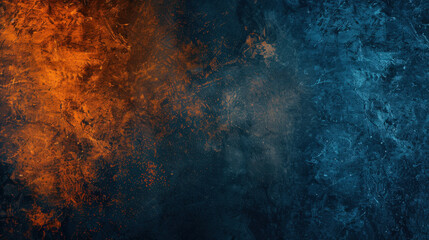 dark grainy blue orange background