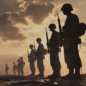 National POW MIA Recognition Day Animation with Diverse Soldier Banner