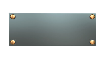 3D shiny blank glass for office or house Name plate