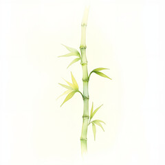 Fototapeta premium bamboo isolated on white background