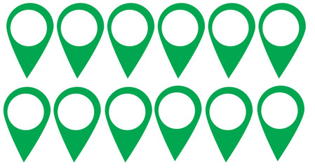 Pin icon vector. Location icon. Map pointer icon