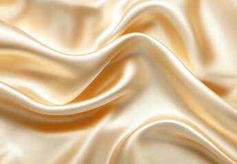 Fototapeta premium 滑らかなシルクの生地が光を受けて優雅に波打っている様子