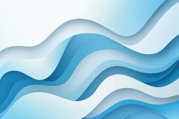 Obraz premium Dynamic Blue and White Geometric Shapes