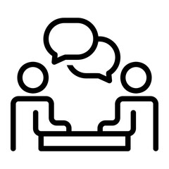 discussion line icon