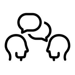discussion line icon