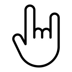 Obraz premium hand line icon