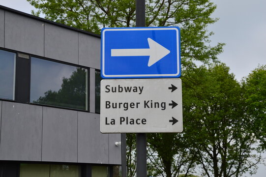 Hinweisschild in den Niederlanden